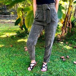 Olive green High waist Cords